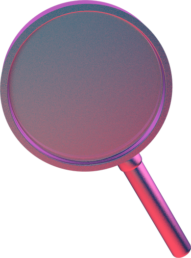 3D Airbrushed Magnifying Glass